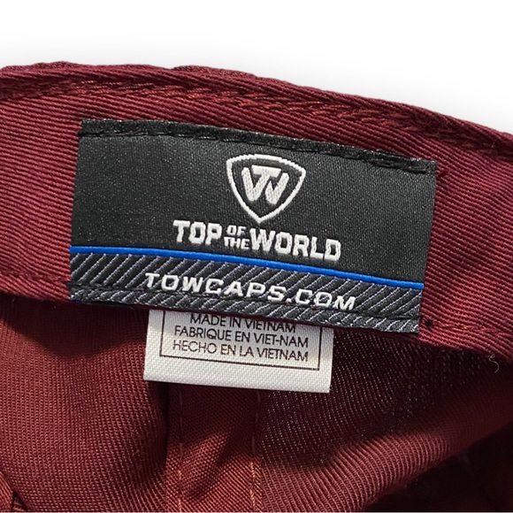 Top Of The World Maroon Minnesota Golden Grophers Logo Staple Adjustable Hat - Picture 7 of 10